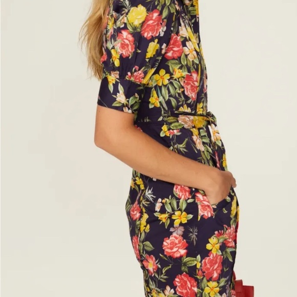 Marissa Webb X RTR Multi Floral Printed Puff Sleeve Dress - Size 8 - Picture 2 of 14